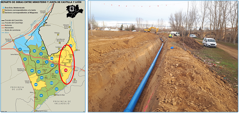 Proyecto de Transformación en Regadío del Sector XXII de la Subzona de Payuelos –Área Cea- de la Zona Regable de Riaño (León)