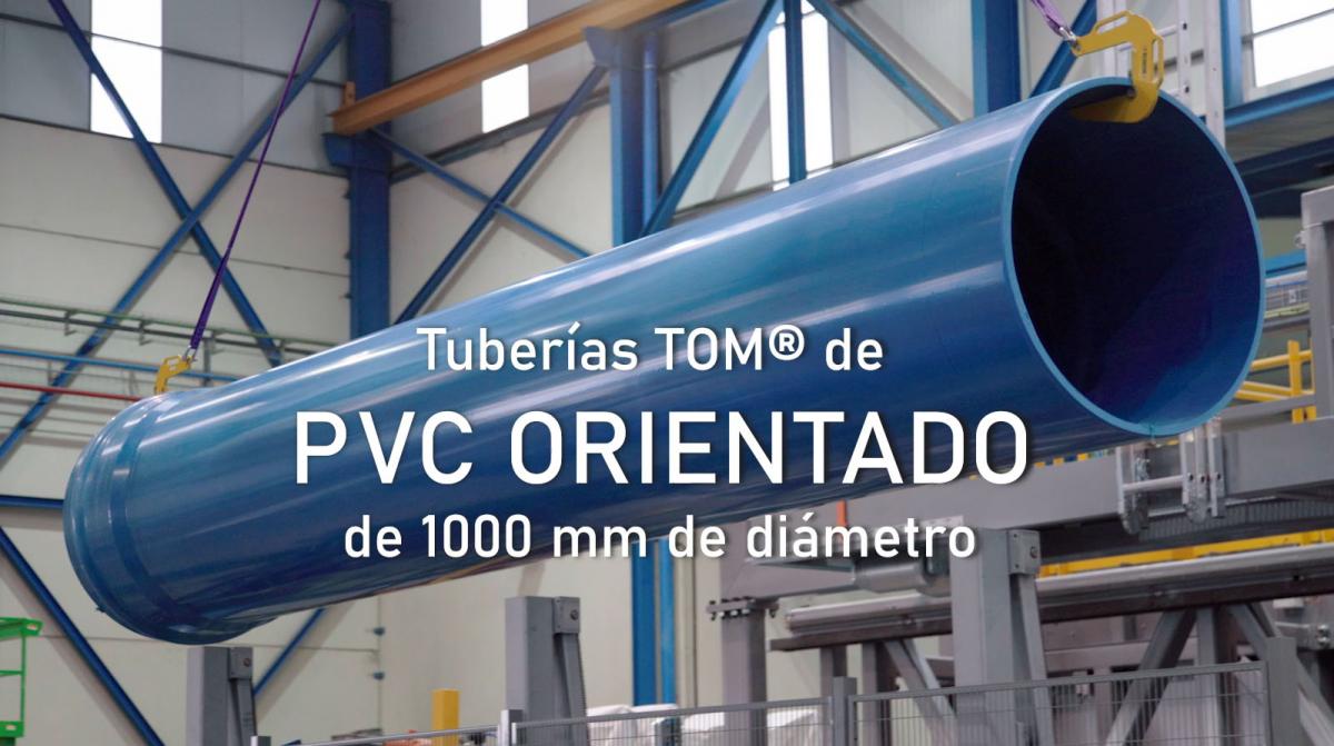 Molecor amplía su gama de Tuberías de PVC Orientado con el lanzamiento de la tubería TOM® de 1000 mm de diámetro