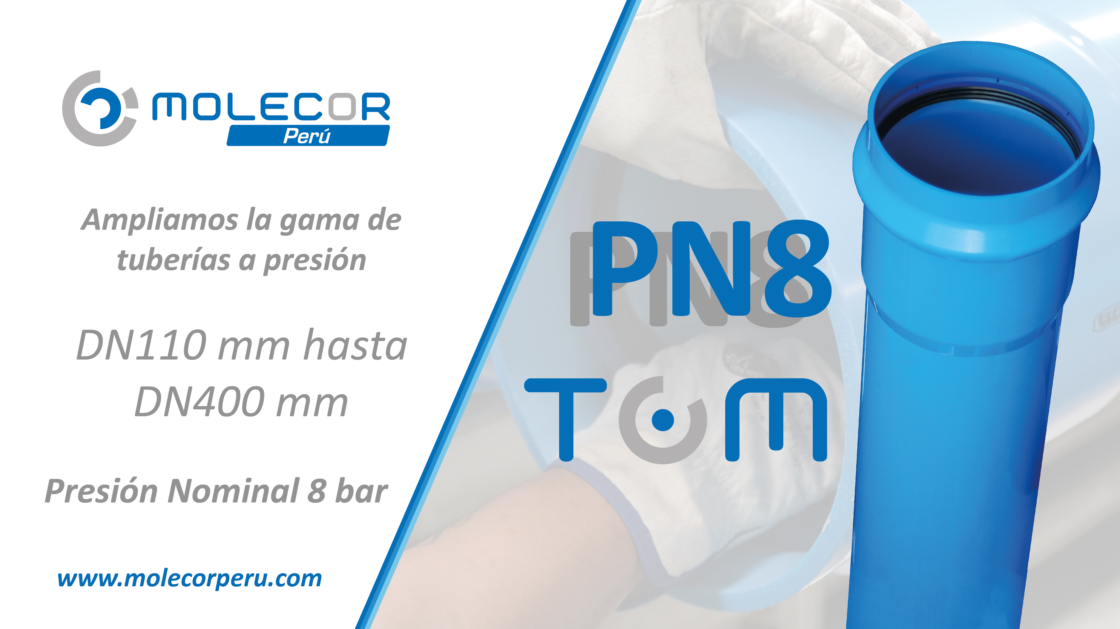 PN8 TOM tubería