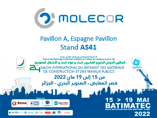 Molecor estará presente a la feria Batimatec, en Argel, del 15 al 19 de mayo 2022 Molecor estará presente a la feria Batimatec, en Argel, del 15 al 19 de mayo 2022