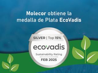 Molecor recibe la Medalla de Plata de EcoVadis por su dedicación a la sostenibilidad